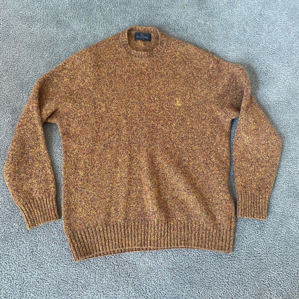 Valentino Jeans Virgin Wool Knitted Sweater